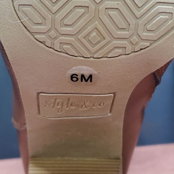 Style & Co Saraa Cognac Boot Size 6 - Picture 4 of 10